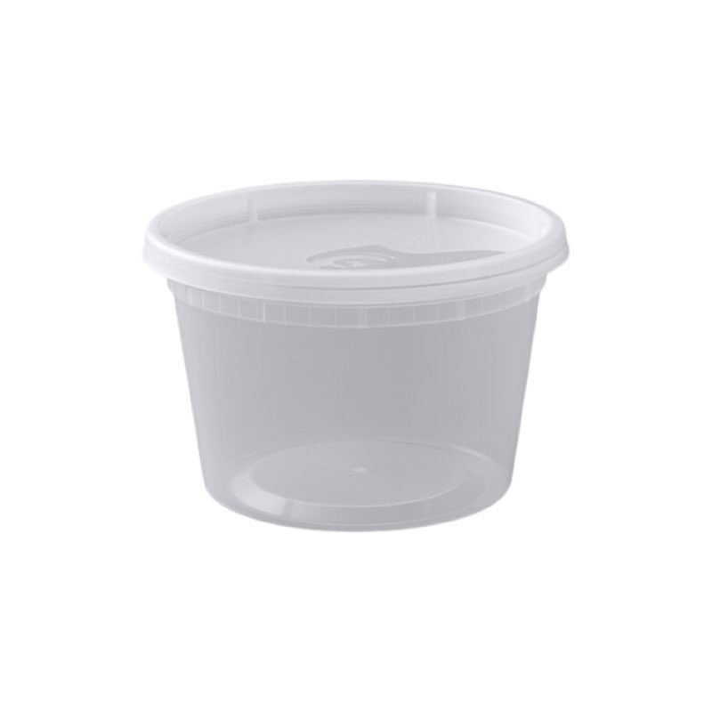 Ciao! 24oz Polypropylene Injection Molded Soup-Deli Container with Lid, Microwavable and BPA Free (240/240 Combo Pack)