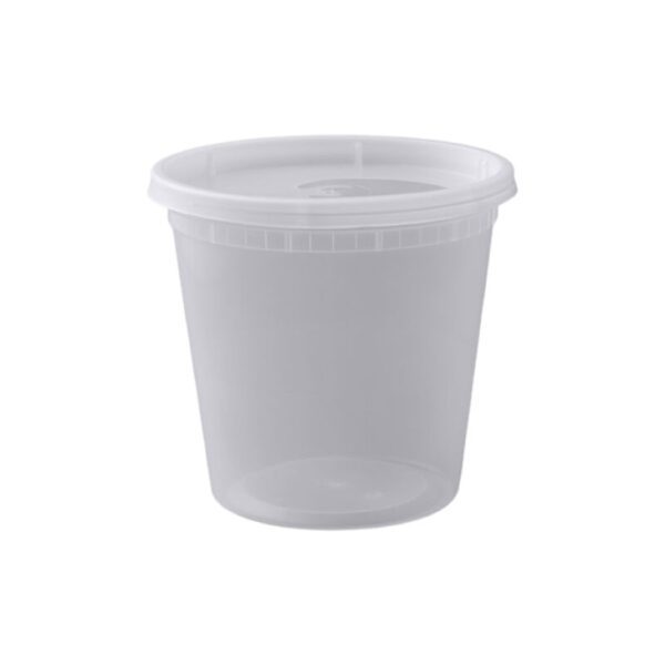 24 oz. Clear Deli Containers and Lids, Case of 240