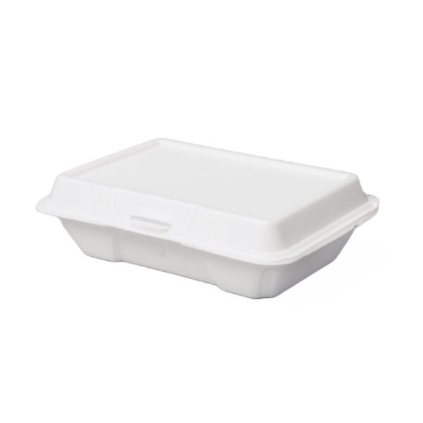 Dart 90HT1R Foam Hinged Lid Containers, 9 x 9 x 3, White, 200/Carton