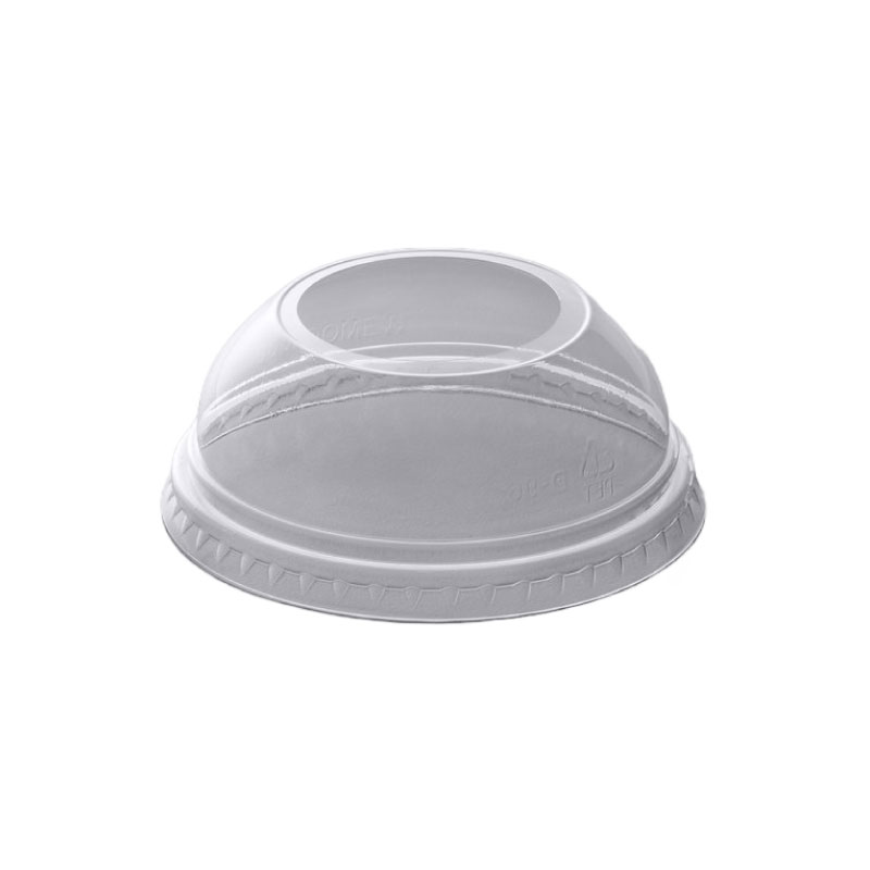 Choice 9, 12, 16, 20, and 24 oz. Clear PET Flat Lid with No Straw Slot -  1000/Case